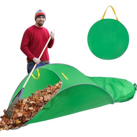 Gartenabfallsack Laubsammler Fassungsvermögen 70 Gallonen Tragbarer, faltbarer Laubsack 210 x 85 x 54 cm Faltbares Sammelwerkzeug Umweltfreundlic (1/5)