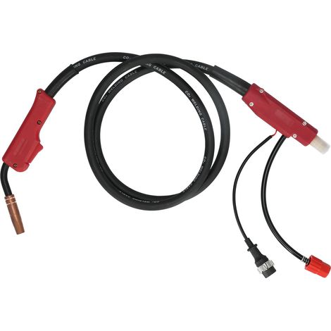 Pistolet de soudage en cuivre pur caoutchouc pliable 200A CO2 2.6m pour chantiers de construction (1/5)