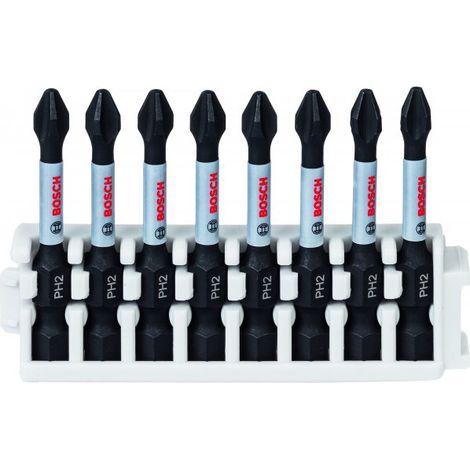 Punta Atornillado Impact PH2x8: 50mm: Insert 8uds  BOSCH 2608522330