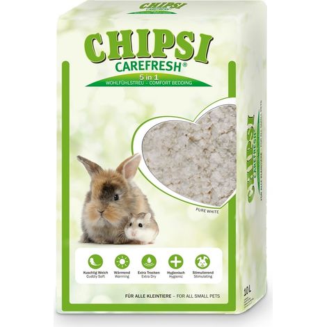 JRS Chipsi Carefresh Pure White Pet Cellulose Bed, 10 L