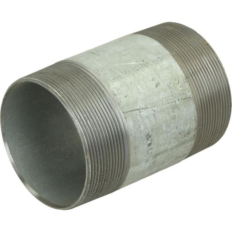 Nipple double galvanisé 4'' x 120 mm
