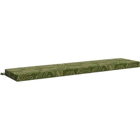Bankkissen SOEST 100 % Polyester Blattdesign 180 x 40 x 8 cm vidaXL (1/5)