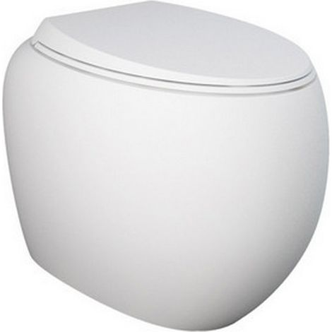 Vaso filo muro cloud rimless fissaggio nascosto bianco opaco matt fornito SENZA copriwater. (1/2)