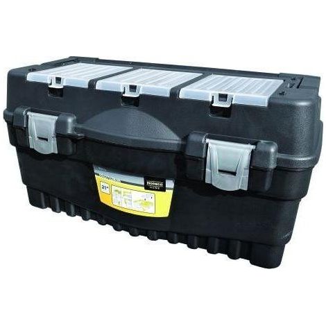 Modeco MN-03-137 Praktische schwarze Werkzeugkiste 595x289x328 mm