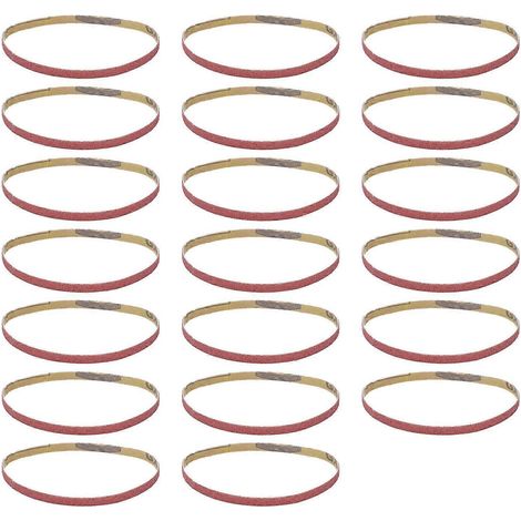 20 Stück Schleifband-Ersatzstreifen für Schleifmaschinen, 330 x 10 mm, Körnung 120