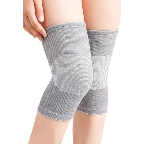 Rodillera elástica - Rodillera deportiva - Soporte para la recuperación - Fibra de carbón de bambú - Talla única (1/5)