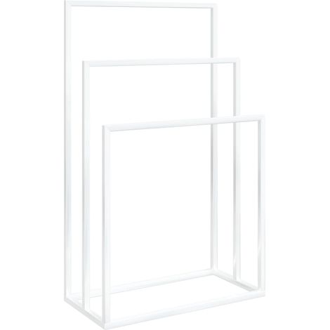 Toallero independiente 48 x 24 x 79 cm hierro blanco 020005490
