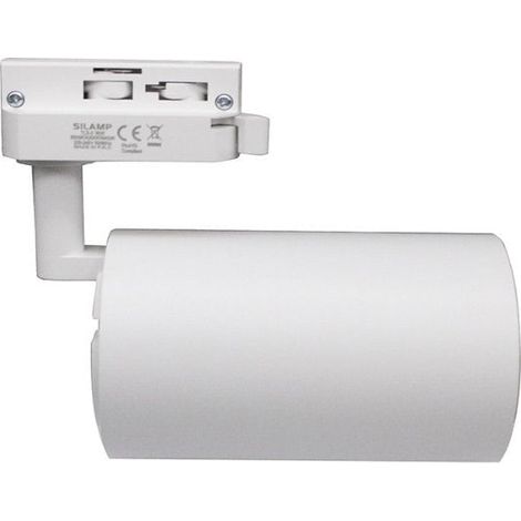 Spot LED sur Rail Monophasé CCT 30W 60° Blanc - 3000K/4000K/6500K - SILAMP (1/2)