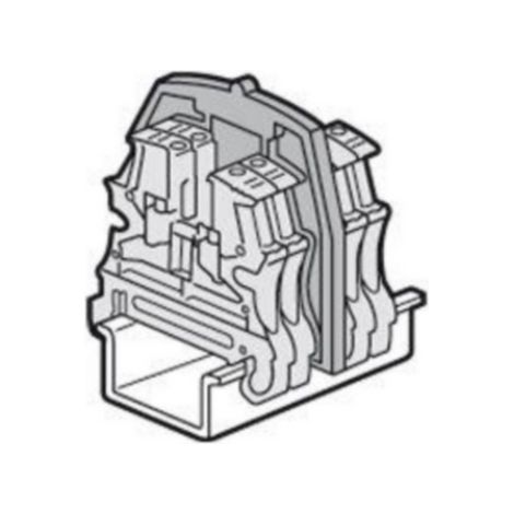 Cloison terminale pour blocs de jonction à vis viking 3 avec 3 étages LEGRAND 037554 (1/2)
