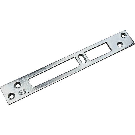 CONTROPIASTRA PER SERRATURE A BAIONETTA tipo 3 asola doppia foro cent.- mm 180 x 25 x 3