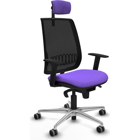 Chaise de bureau piqueras y crespo Sila Alares noir mousse (1/2)