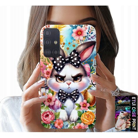Custodia per Samsung Galaxy A71 - Coniglietto pasquale, lepre, uova + vetro (1/5)