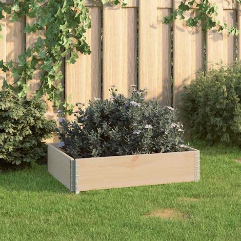 vidaXL Arriate de madera maciza de pino 60x80 cm (1/5)
