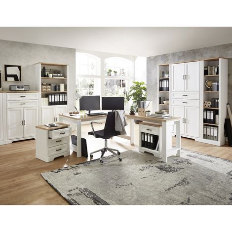 Arbeitszimmer Kombination JÜLICH-36 in Pinie hell mit Artisan Eiche Nb. (1/5)