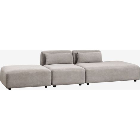 SKLUM 2-teiliges modulares Sofa mit rechter Chaiselongue und Fogler-Hocker