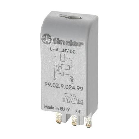 Finder Module enfichable avec diode, avec indicateur LED 99.02.9.024.79 1 pc(s) Y523893 (1/2)