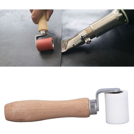 [Silikon-Nahtwalze] [Hohe Temperaturbeständigkeit] 40-mm-Silikon-Handwalze für PVC-/Kunststoff-Schweißverbindungen mit NSK-Lagern (1/5)