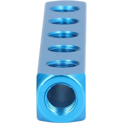 Distributeur pneumatique en aluminium AL-5, bloc de répartition d'air pour équipements automatisés, collecteur à 5 sorties. (1/5)