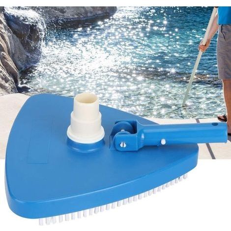Nettoyeur de Piscine Rotatif Manuel Triangulaire Portable Pondérée Forme Triangulaire Piscine Aspirateur Tête Brosse Outil De Nettoyage Accessoires pour Home Yard (1/5)