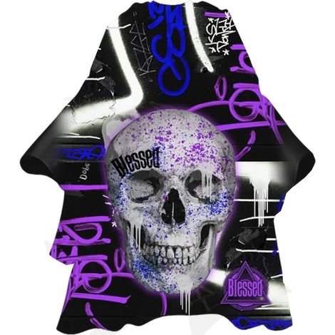 EUROSTIL PURPLE SKULL CAPA CON CUELLO DE NEOPRENO 1UN