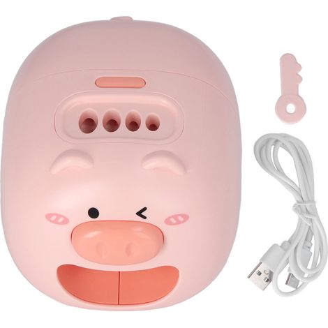 Décortiqueuse électrique automatique de graines de tournesol en forme de cochon, ouvre-graines de melon amusant pour cadeaux. (1/5)