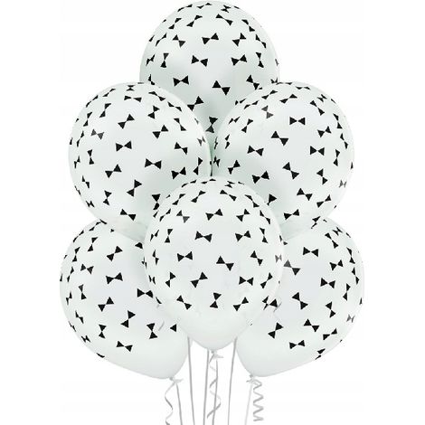 Ballons en latex de 12 pouces, nœuds papillon, 6 pièces.