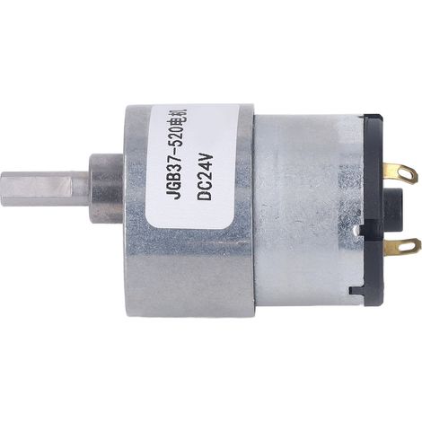 Motoréducteur CC vis sans fin réversible 24V 66 rpm boîtier alliage aluminium antirouille bobine laiton faible friction 1 pièce (1/5)