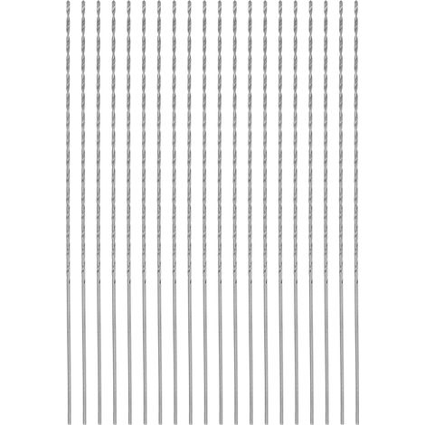20pcs Foret Hélicoïdal Extra Longue Perceuse Mèches, 0,7mm HSS Perceuse Mèche avec Haute-Vitesse Acier Droit Tige 80mm Longueur pour Métal Boiserie Plastique Aluminium Alliage (1/5)