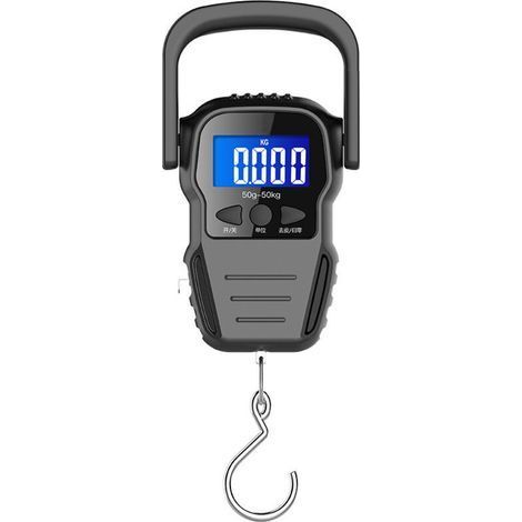 Electronic Luggage Scale/Portable Digital Scale/Suitcase Scale with Backlit LCD for Travel, Fishing and Archery, Large Hook (1/4)