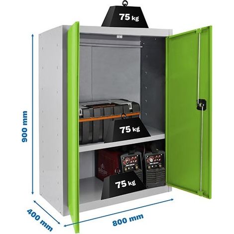Schrank Simon prof.dism.multi Metall 90x80x40 cm (1/2)