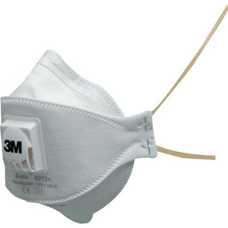 3M Respiratore mascherina Serie 9000 Art. 9312+ per polveri, Classe FFP1 NR D (1/3)