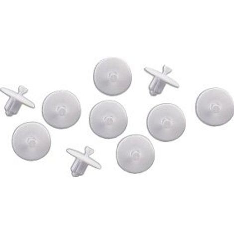 BOSCH Clavija de sujeción extremo de rejilla blanco tráfico (10x), 63028124