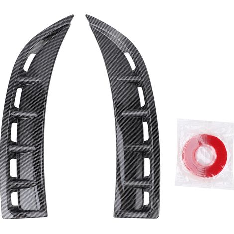 2 pezzi spoiler laterali per prese d'aria del paraurti anteriore sinistro e destro in ABS color fibra di carbonio, ricambio per Mercedes-Benz Classe CLA C118 AMG-Line dal 2020. (1/4)