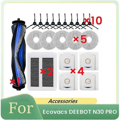 Filtre pour aspirateur brosse pour aspirateur Filtre de brosse pour aspirateur filtre de N30 PRO Sweeping Robot Accessoires Aspirateur pièce détachée Main Side Brosse Serpillière Filtre (1/5)