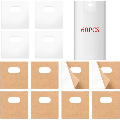 60 Pack Vertical Blind Repair Tabs Clear Vertical Blinds Replacement Slats Tabs Vertical Blinds Replacement Parts Vertical Blinds Repair Kit (1/5)