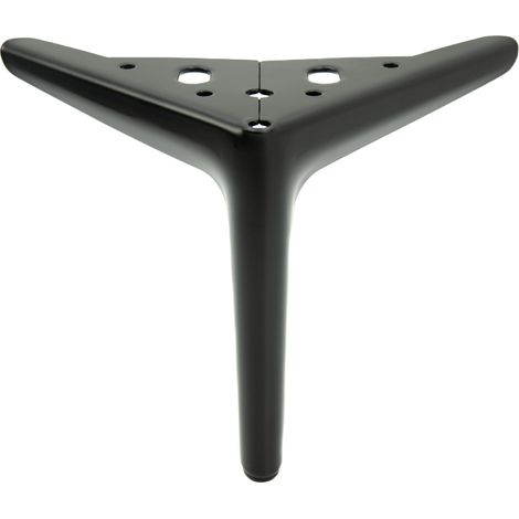 Pied de meuble élégant Anchor, noir mat, hauteur 15 cm (1/5)