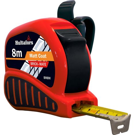 Hultafors Brick-Mate Pocket Tape Measure 8m (25mm Width, Metric Only) – Model HUL352403 (1/3)