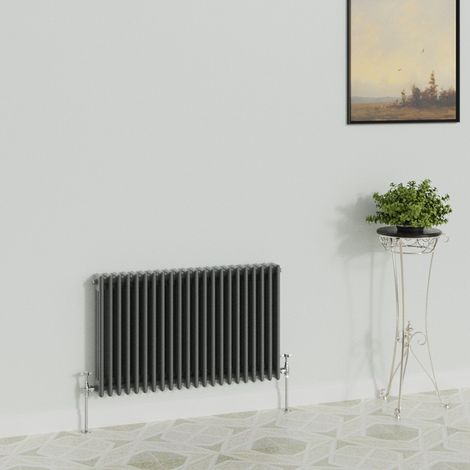 WarmeHaus Traditional Radiator Anthracite 3 Column 600x1012mm (1/5)