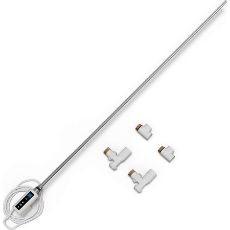 INOW - Dual Fuel Towel Rail Kit 900w Thermostatic WIFI White (1/2)