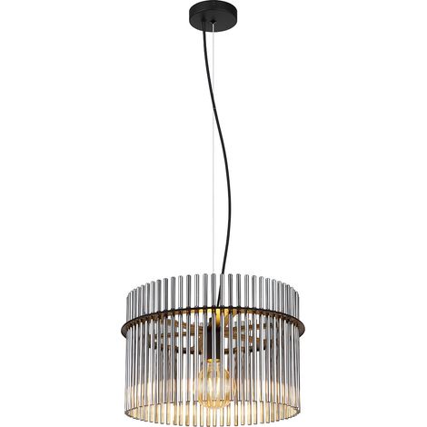 Globo - lámpara colgante - Gorley - negro - metal - Ø 40cm - E27