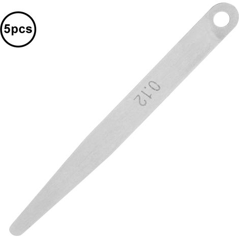 5 Stück 0,12 mm Fühlerlehren zur Messung der Dicke des Füllmaterials (0,12 mm) (1/5)