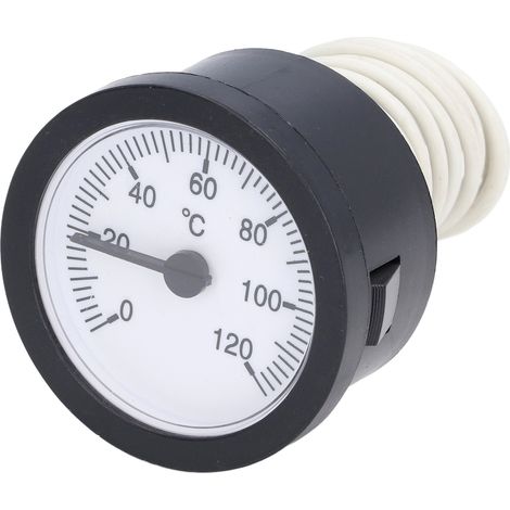 Thermomètre à cadran, plage de mesure 0-120 °C, capteur en cuivre, échelle de température claire, 52 mm (2 pouces), pour liquides (1/5)