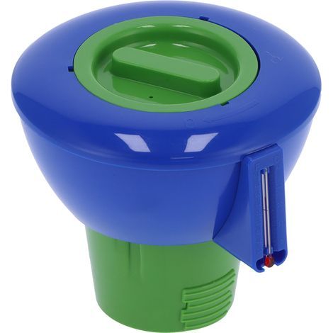 Distributeur automatique de produits chimiques pour piscine avec thermomètre intégré - Kit de nettoyage et régulation de l'eau (1/5)