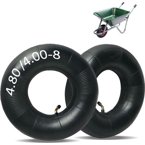 Wheelbarrow Inner Tube 4.80/4.00-8, Inner Tube for Lawn Mowers Spare Tyres, e.g. for Pneumatic Wheel with High Load Capacity, for Wheelbarrow, Mower (1/5)