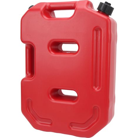 Bidon d'essence de 2,6 gallons ou 10 L pour SUV, réservoir d'essence de rechange, rouge, pour voiture, moto, quad, SSV, sans support. (1/5)