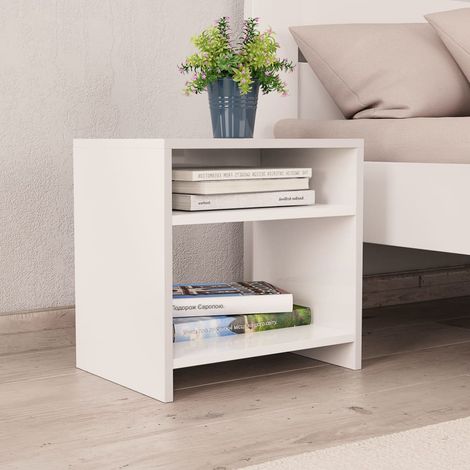 Maison Exclusive - Nachttische 2 Stk. Weiß 40x30x40 cm Holzwerkst