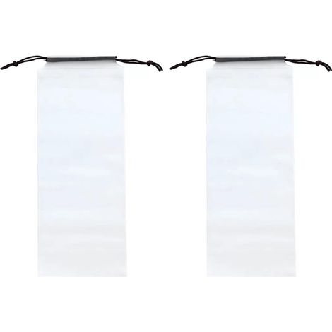 2 pièces Sacs Parapluie humides Universal Fit,Recharges pour distributeurs de Plastiques jetables,Transparente Couverture Étanche Pli Poche À Cordon (1/5)