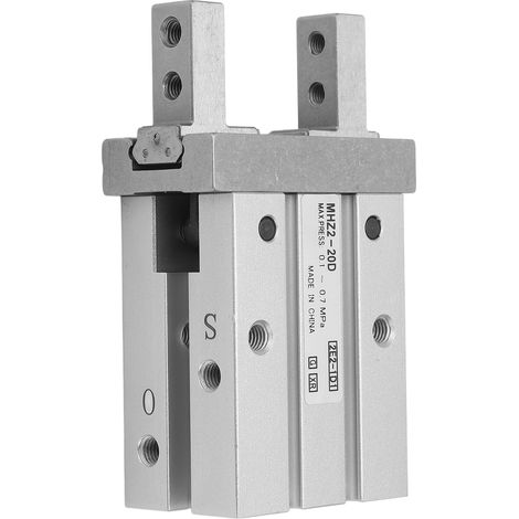 Pince pneumatique parallèle type SMC, petit cylindre à doigts, filetage d'entrée/sortie M5x0,8 mm (1/5)