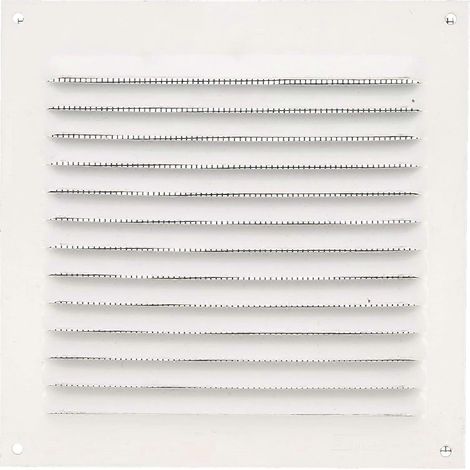Grille de ventilation carrée avec moustiquaire - Grilles d'aération pour sortie d'air - Idéales pour les plafonds de cuisine et de salle de bain - Dimensions : 150 x 150 mm (1/4)