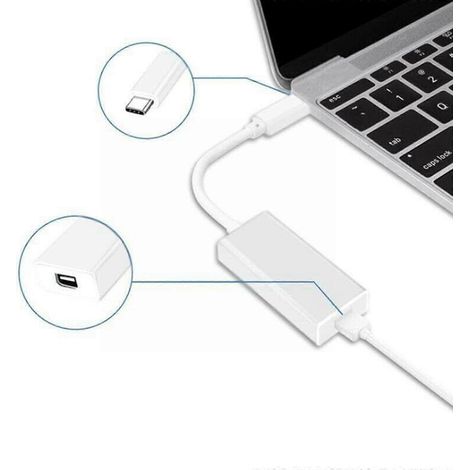 Adaptateur Thunderbolt 3 vers Thunderbolt 2, câble USB Type-C pour MacBook Air Pro (1/5)